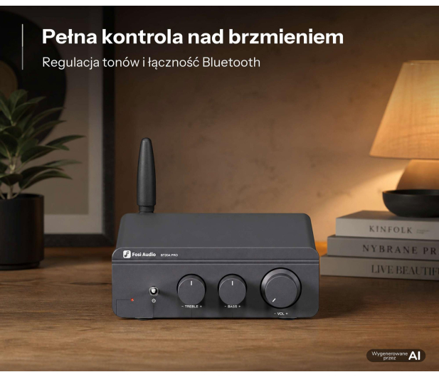 Fosi Audio Fosi Audio BT20A PRO 48V grey - Wzmacniacz audio 2.0 - 1583323 - zdjęcie 4